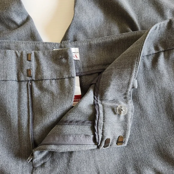 Merona Heather Gray Stretch Dress Pants - Picture 4 of 7